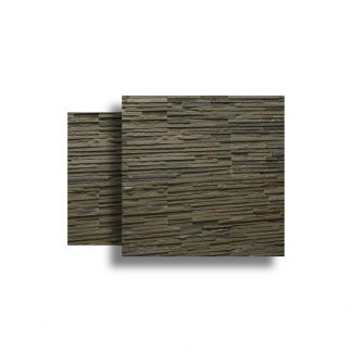 Box (7 pcs) Olive Waterfall Panel 600x150