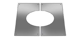 Roccheggiani Stainless Steel Rosette 45 Degree 6"