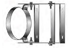 Roccheggiani Black Adjustable Wall Bracket 5"