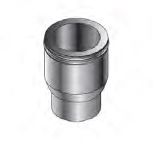 Roccheggiani Stainless Steel Tapered Adaptor 5"