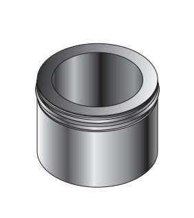 Roccheggiani Stainless Steel Square Adjustable Adaptor 5"