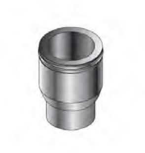 Roccheggiani Black Tapered Adaptor 6"