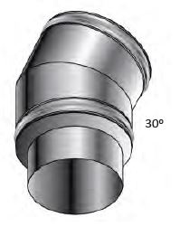 Roccheggiani Stainless Steel 30 Degree Bend 5"