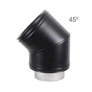 Roccheggiani Black 45 Degree Bend 6"