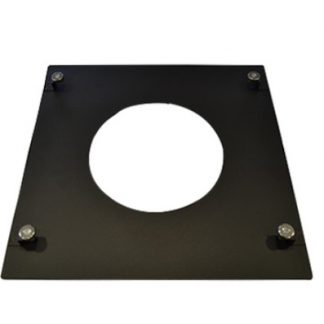 Roccheggiani Black Firestop Cover Plate 5"