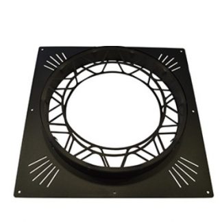 Roccheggiani Black Ventilated Firestop 5" with Intumescent Strip
