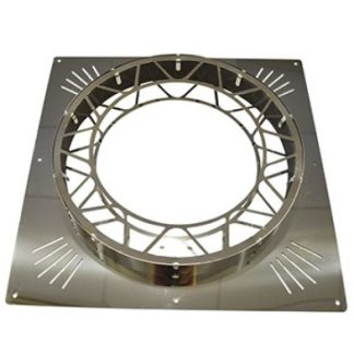 Roccheggiani Stainless Steel Ventilated Firestop 5" with Intumescent Strip