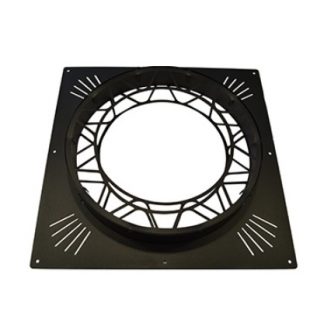 Roccheggiani Black Ventilated Firestop 6" with Intumescent Strip