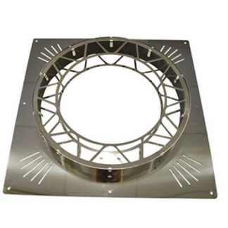 Roccheggiani Stainless Steel Ventilated Firestop 6" with Intumescent Strip