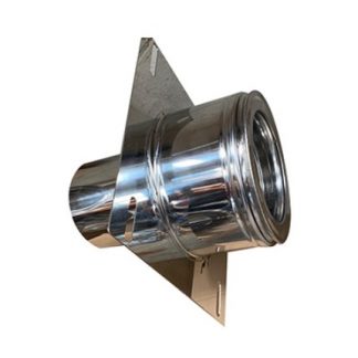 Roccheggiani Stainless Steel Flex To Twin Wall Adaptor Plate 5"