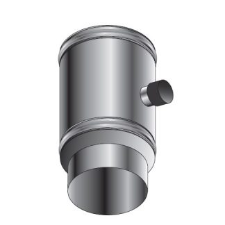 Roccheggiani Black Straight Pipe 200mm x 5" with Test Point