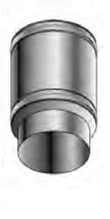 Roccheggiani Black Straight Pipe 200mm x 6"