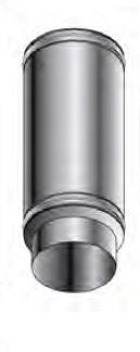 Roccheggiani Black Straight Pipe 450mm x 5"