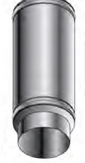 Roccheggiani Stainless Steel Straight Pipe 450mm x 5"