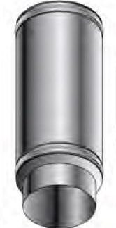 Roccheggiani Black Straight Pipe 450mm x 6"