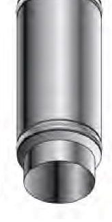 Roccheggiani Stainless Steel Straight Pipe 450mm x 6"