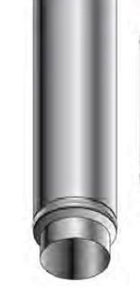 Roccheggiani Black Straight Pipe 950mm x 5"