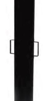 Roccheggiani Black Straight Pipe 950mm x 5" with Handles