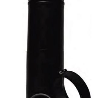 Roccheggiani Black Adjustable Pipe 300-450mm x 6"