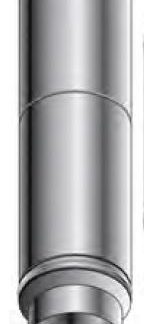 Roccheggiani Stainless Steel Adjustable Pipe 510-890mm x 6"