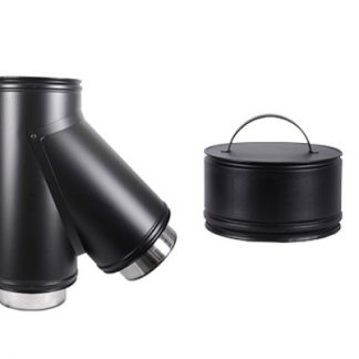 Roccheggiani Black 45 Degree Tee complete with cap 6"