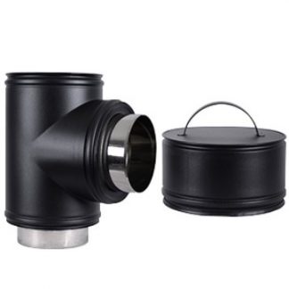 Roccheggiani Black 90 Degree Tee complete with cap 6"