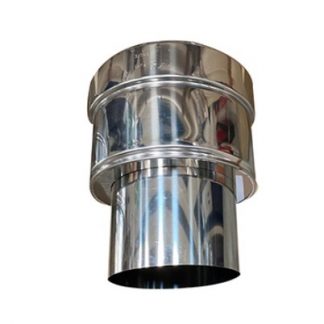 Roccheggiani Stainless Steel Twin Wall to Flex Adaptor 6"