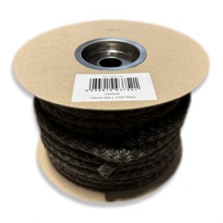 14mm x 25 Metre Roll of Hard Rope Seal Black