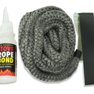 2.5 Metre 12mm Black Rope Pack with Glue