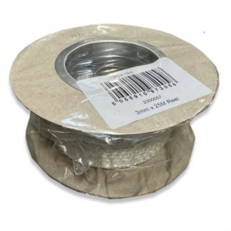 3mm x 25 Metre Roll of Hard Rope Seal White