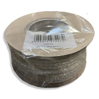 5mm x 25 Metre Roll of Hard Rope Seal White