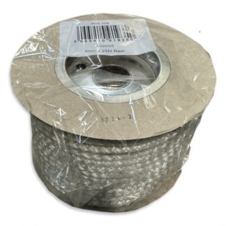 6mm x 25 Metre Roll of Hard Rope Seal White