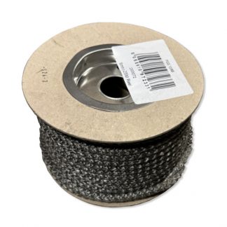6mm x 25 Metre Roll of Hard Rope Seal Black