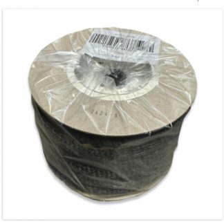 12mm x 3mm x 25m Roll of Sticky Back Fibre Tape Black