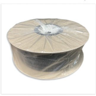 25mm x 3mm x 25m Roll of Sticky Back Fibre Tape Black