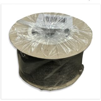 8mm x 3mm x 25m Roll of Sticky Back Fibre Tape Black