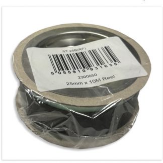 Roll Rope End Sealing Tape 25mm 10m Black on release tape