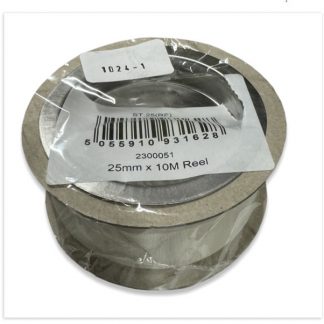 Roll Rope End Sealing Tape 25mm 10m White on release tape